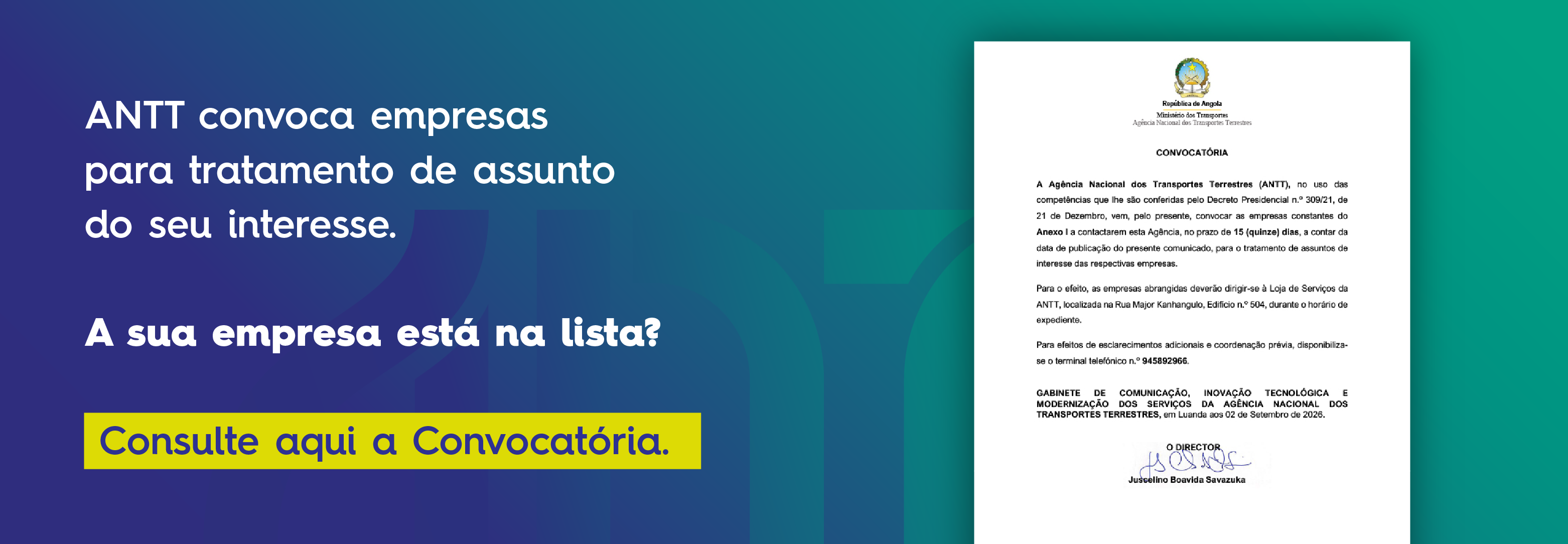 Convocatória - Setembro 2026