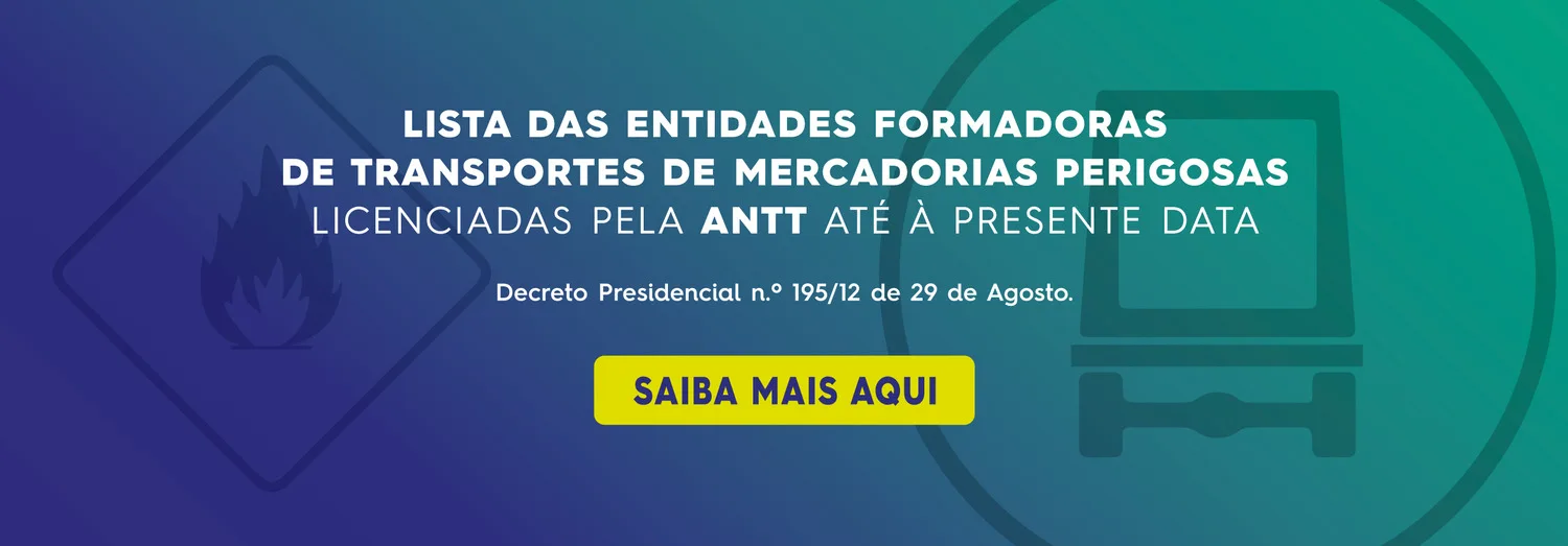 Lista entidades formadoras transporte de mercadorias perigosas