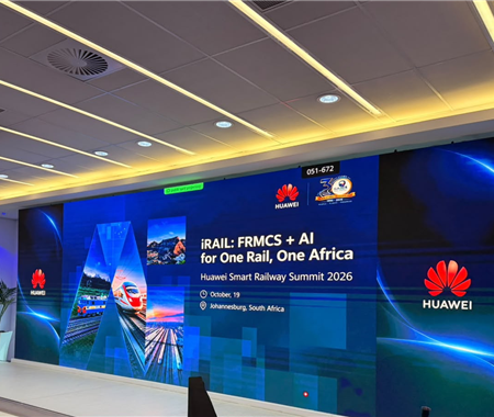 Delegação angolana do MINTRANS participa hoje, 19 de outubro, em Joanesburgo, no Huawei Smart Railway Summit 2026 